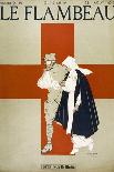 Red Cross Nurse Assists a Bandaged Soldier-Armand Rapeno-Framed Stretched Canvas