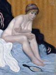 Seated Female Nude with Ghostly Female Figure in the Background, 1897-Armand Rassenfosse-Giclee Print