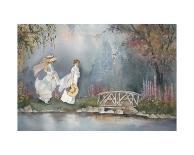 Romance at the Pond-Armande Langelier-Framed Art Print