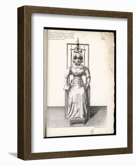 Armchair Designed to Correct Deformities of the Spine-Langlume-Framed Art Print