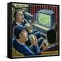 Armchair Supporters-PJ Crook-Framed Stretched Canvas