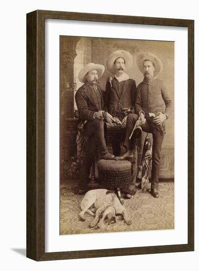 Armed And Mustached In Arizona-null-Framed Art Print