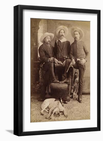 Armed And Mustached In Arizona-null-Framed Art Print