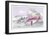 Armed Bull Head-Robert Hamilton-Framed Premium Giclee Print