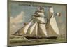 Armed Cod Fishing Schooner-null-Mounted Giclee Print