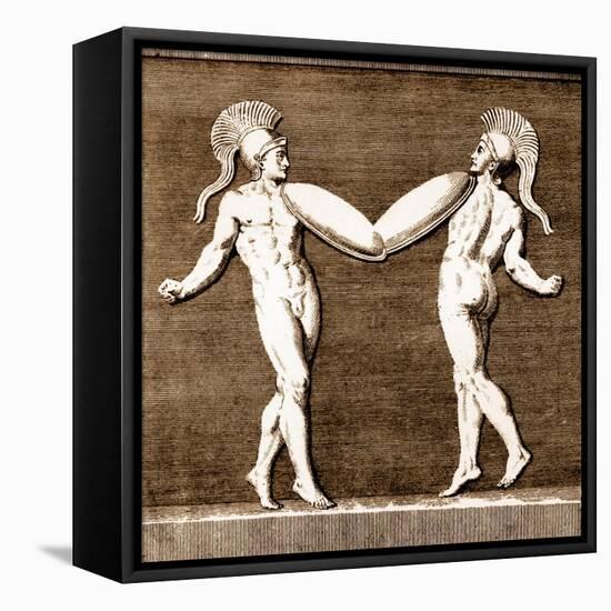 Armed dance of corybantes-Charles Grignion-Framed Stretched Canvas