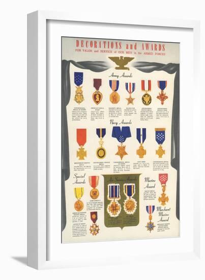 Armed Forces Decorations and Awards-null-Framed Art Print
