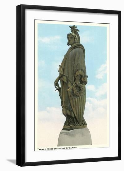 Armed Freedom, Capitol Dome-null-Framed Art Print