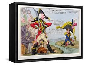 Armed Heroes, or Military Appearances at St. Stephen's and at St. Cloud's on the Day of Defiance,…-James Gillray-Framed Stretched Canvas