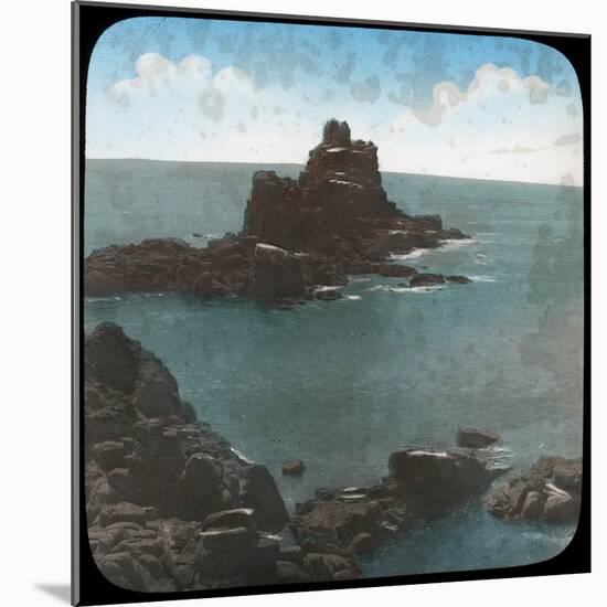 Armed Knight's Rock, Land's End, Cornwall, Late 19th or Early 20th Century-null-Mounted Giclee Print