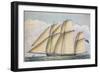 Armed Lugger Close Hauled With All Sail Set, 1825-John Rogers-Framed Giclee Print