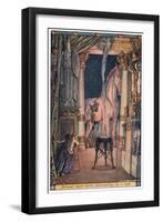 Armed Men Were Descending by a Rope-Herbert Cole-Framed Giclee Print