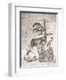 Armed Three-Master on the Open Sea Accompanied by a Galley from 'The Sailing Vessels'-Pieter Bruegel the Elder-Framed Giclee Print