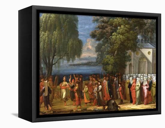 Armemian Wedding, C.1720-37-Jean Baptiste Vanmour-Framed Stretched Canvas