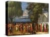 Armemian Wedding, C.1720-37-Jean Baptiste Vanmour-Stretched Canvas