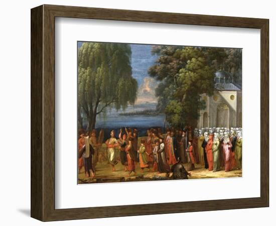 Armemian Wedding, C.1720-37-Jean Baptiste Vanmour-Framed Giclee Print