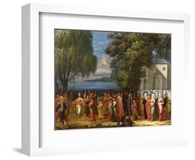 Armemian Wedding, C.1720-37-Jean Baptiste Vanmour-Framed Giclee Print