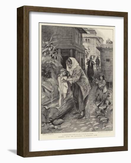 Armenia after the Massacres, a Primitive Bath-William Hatherell-Framed Giclee Print