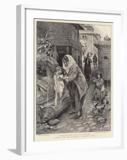 Armenia after the Massacres, a Primitive Bath-William Hatherell-Framed Giclee Print