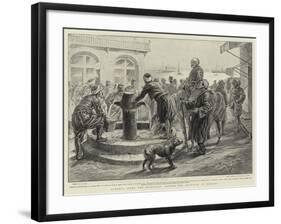 Armenia after the Massacres, around the Fountain at Mersina-Henri Lanos-Framed Giclee Print