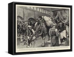 Armenia after the Massacres, in the Silk Market at Marash-William Small-Framed Stretched Canvas