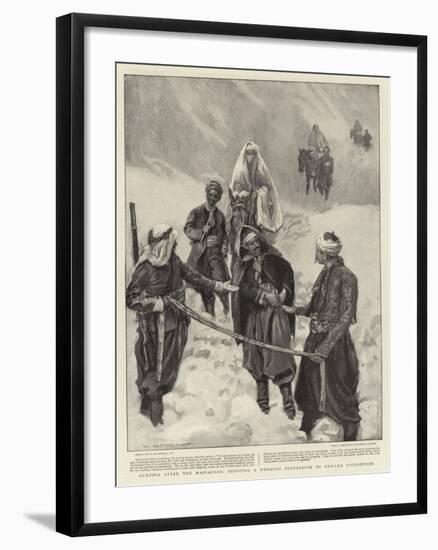 Armenia after the Massacres, Stopping a Wedding Procession to Demand Backsheesh-William Hatherell-Framed Giclee Print