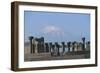Armenia, Archaeological Site of Zvartnots, Ruins of St Gregory Church with Mount Ararat-null-Framed Giclee Print