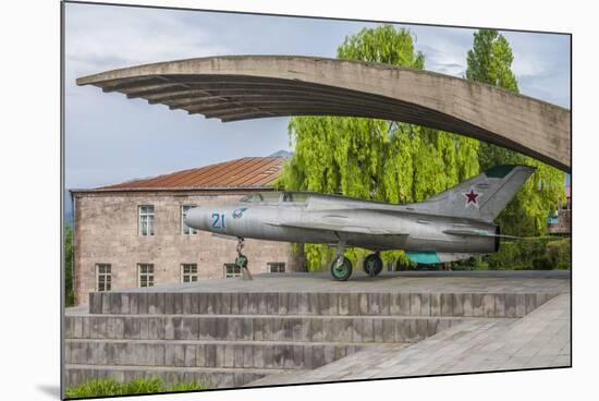 Armenia, Debed Canyon, Sanahin. MIG-21 jet fighter Monument-Walter Bibikow-Mounted Photographic Print