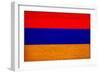 Armenia Flag Design with Wood Patterning - Flags of the World Series-Philippe Hugonnard-Framed Art Print