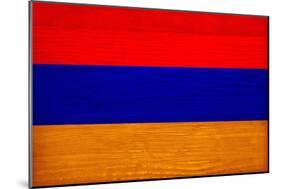 Armenia Flag Design with Wood Patterning - Flags of the World Series-Philippe Hugonnard-Mounted Art Print