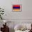 Armenia Flag Design with Wood Patterning - Flags of the World Series-Philippe Hugonnard-Framed Art Print displayed on a wall