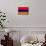 Armenia Flag Design with Wood Patterning - Flags of the World Series-Philippe Hugonnard-Mounted Art Print displayed on a wall