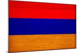 Armenia Flag Design with Wood Patterning - Flags of the World Series-Philippe Hugonnard-Mounted Art Print