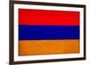 Armenia Flag Design with Wood Patterning - Flags of the World Series-Philippe Hugonnard-Framed Art Print