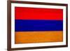 Armenia Flag Design with Wood Patterning - Flags of the World Series-Philippe Hugonnard-Framed Art Print