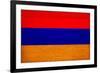 Armenia Flag Design with Wood Patterning - Flags of the World Series-Philippe Hugonnard-Framed Art Print