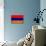 Armenia Flag Design with Wood Patterning - Flags of the World Series-Philippe Hugonnard-Stretched Canvas displayed on a wall