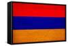 Armenia Flag Design with Wood Patterning - Flags of the World Series-Philippe Hugonnard-Framed Stretched Canvas