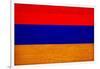 Armenia Flag Design with Wood Patterning - Flags of the World Series-Philippe Hugonnard-Framed Art Print