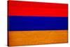 Armenia Flag Design with Wood Patterning - Flags of the World Series-Philippe Hugonnard-Stretched Canvas