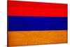 Armenia Flag Design with Wood Patterning - Flags of the World Series-Philippe Hugonnard-Stretched Canvas