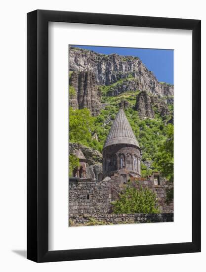 Armenia, Geghard. Geghard Monastery, Surp Astvatsatsin Church, 13th century.-Walter Bibikow-Framed Photographic Print