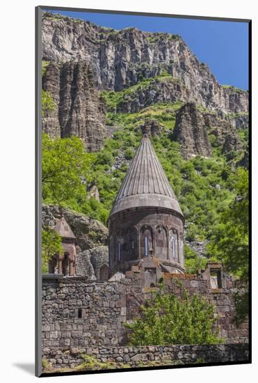 Armenia, Geghard. Geghard Monastery, Surp Astvatsatsin Church, 13th century.-Walter Bibikow-Mounted Photographic Print