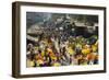 Armenia Ghat Flower Market, Kolkata (Calcutta), West Bengal, India, Asia-Tony Waltham-Framed Photographic Print