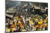 Armenia Ghat Flower Market, Kolkata (Calcutta), West Bengal, India, Asia-Tony Waltham-Mounted Photographic Print