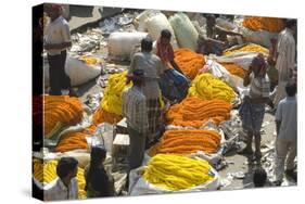 Armenia Ghat Flower Market, Kolkata (Calcutta), West Bengal, India, Asia-Tony Waltham-Stretched Canvas