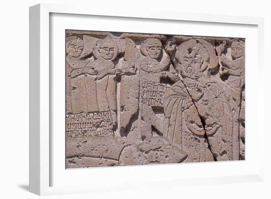 Armenia, Khor Virap Monastery, Detail of Bas-Relief-null-Framed Giclee Print