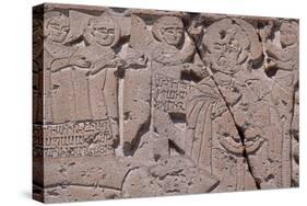 Armenia, Khor Virap Monastery, Detail of Bas-Relief-null-Stretched Canvas