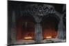 Armenia, Kotayk, Geghard, Candles Burning in Chamber of Geghard Monastery-null-Mounted Giclee Print
