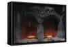 Armenia, Kotayk, Geghard, Candles Burning in Chamber of Geghard Monastery-null-Framed Stretched Canvas